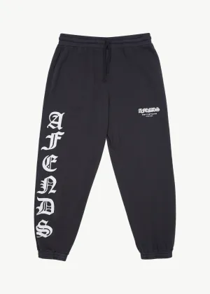 AFENDS Mens Gothic - Track Pants - Charcoal