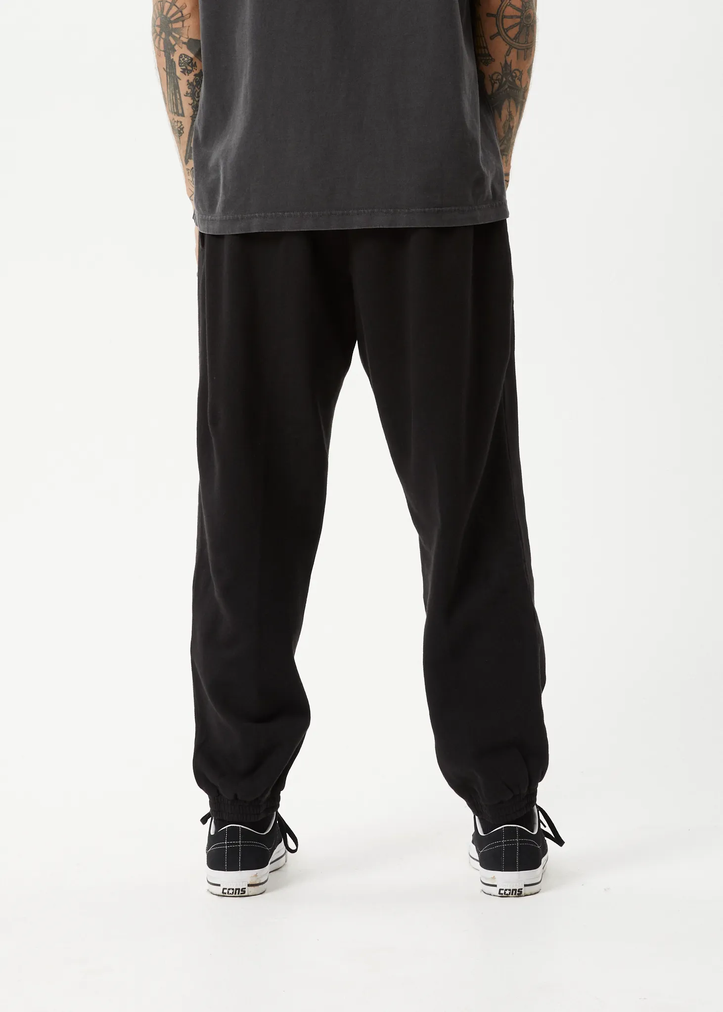 AFENDS Mens Hometown - Track Pants - BLACK