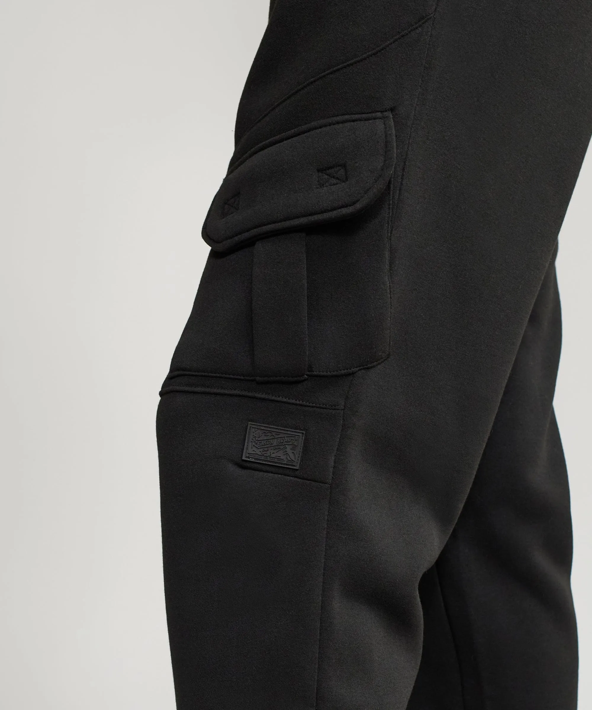 Banks Relaxed Fit Fleece Cargo Pants - Black