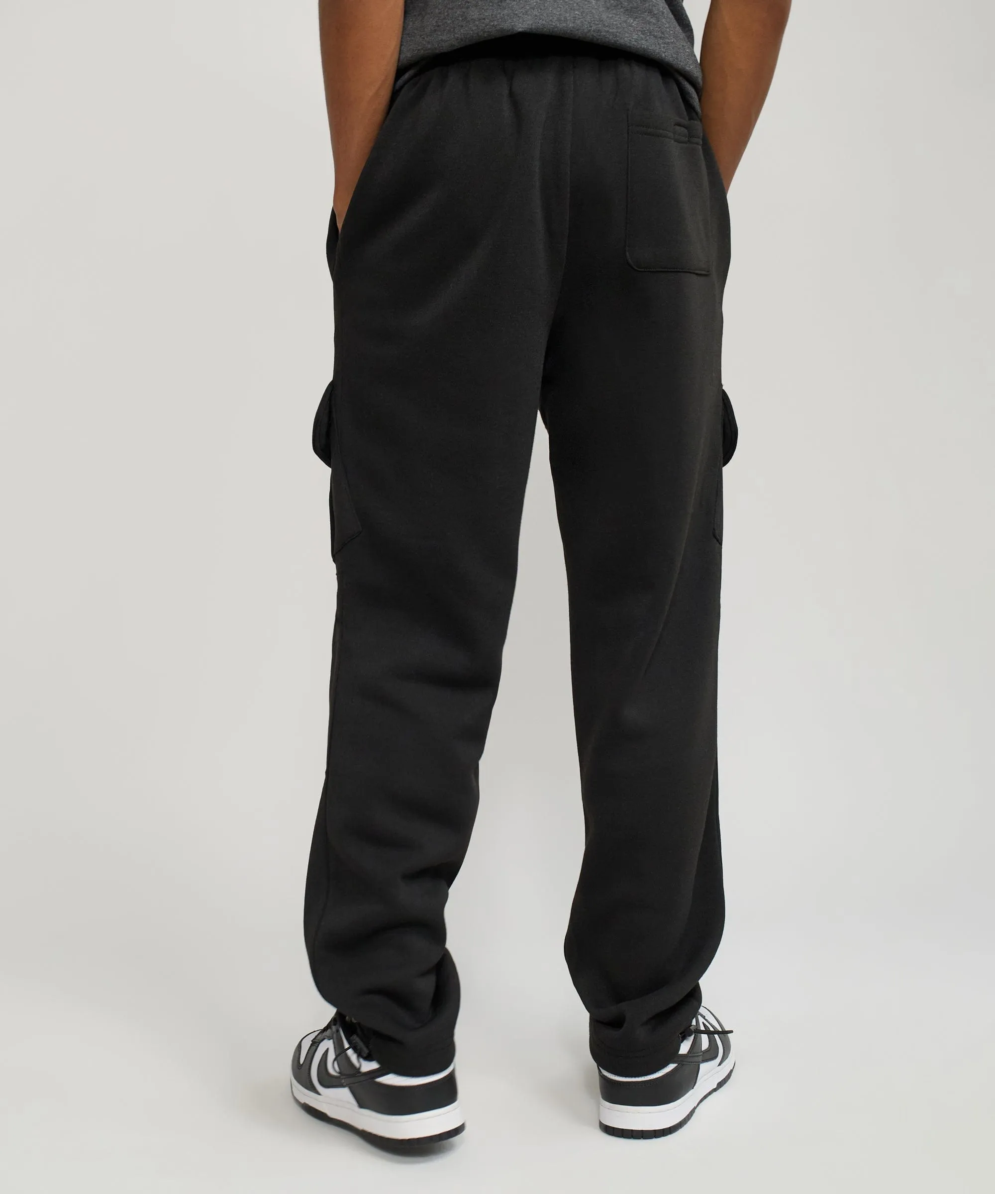 Banks Relaxed Fit Fleece Cargo Pants - Black