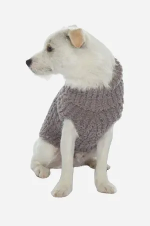 Barefoot Dreams CozyChic Ribbed Pet Sweater in Warm Gray