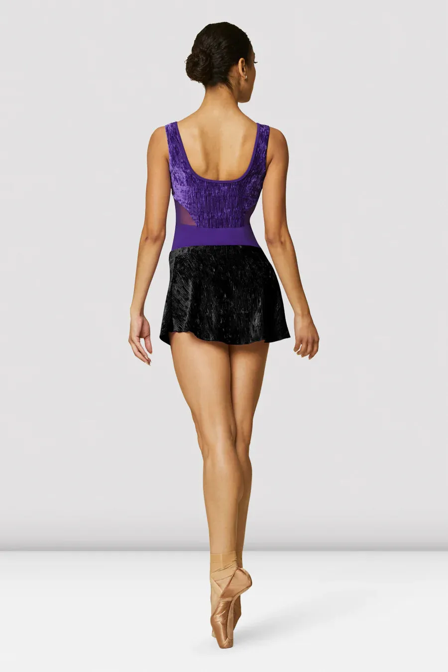 Bloch - Velvet Pull On Skirt - Adult (R1031) - Black (GSO)