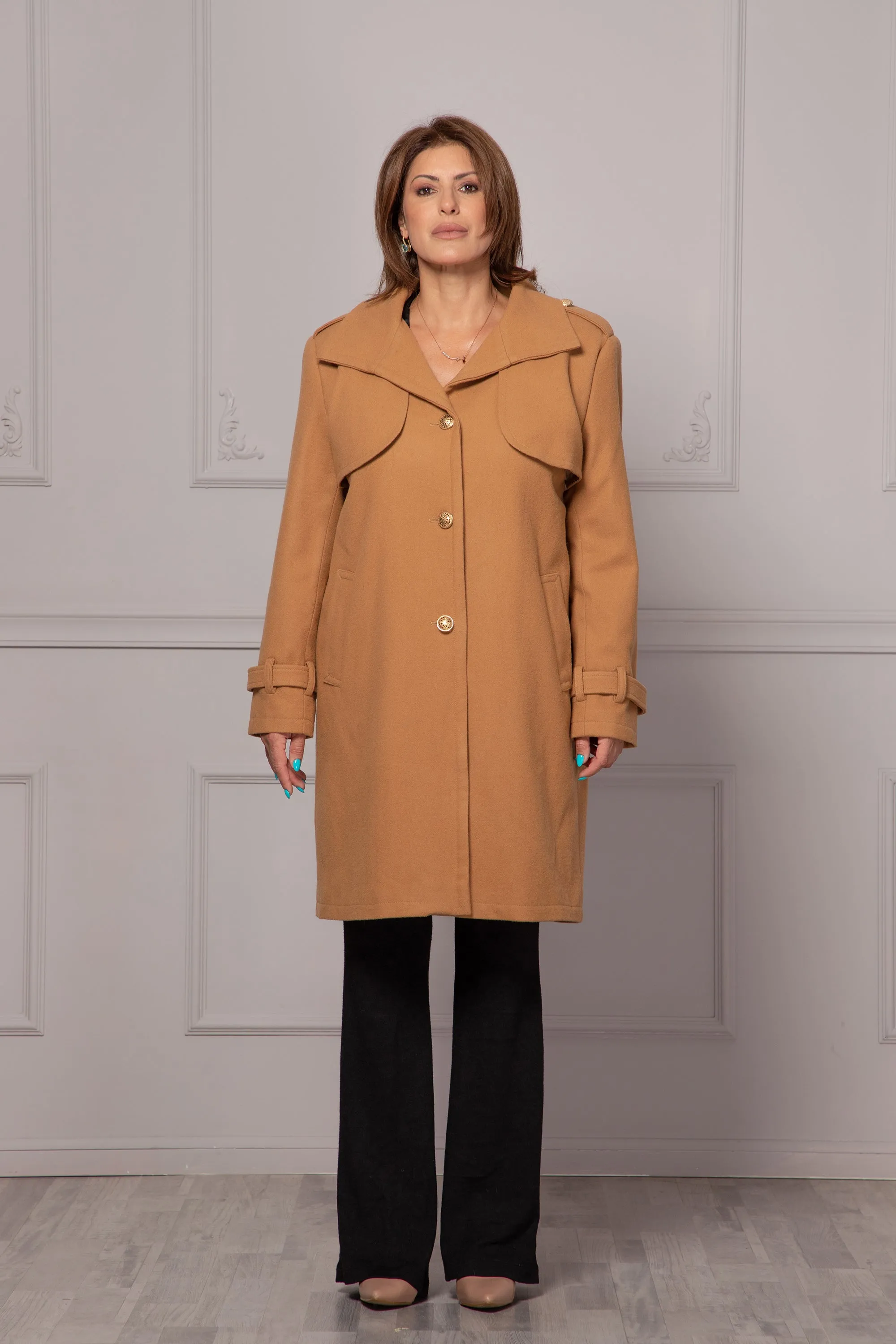 CAMEL TRENCH COAT