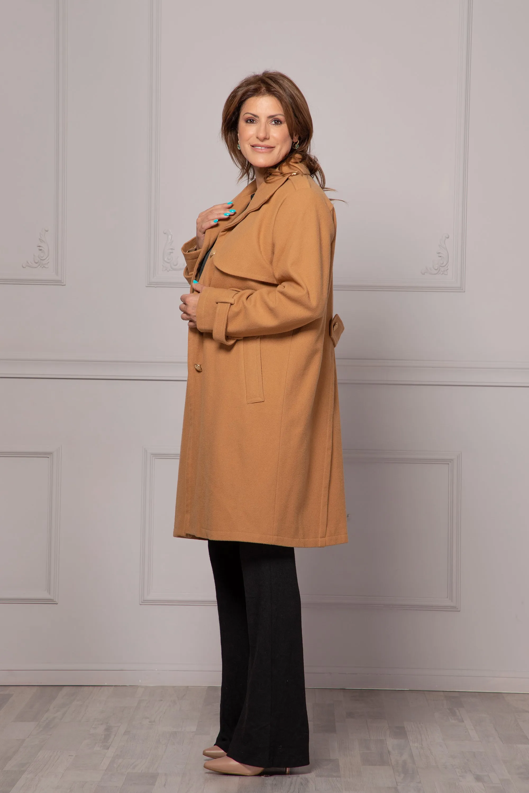 CAMEL TRENCH COAT