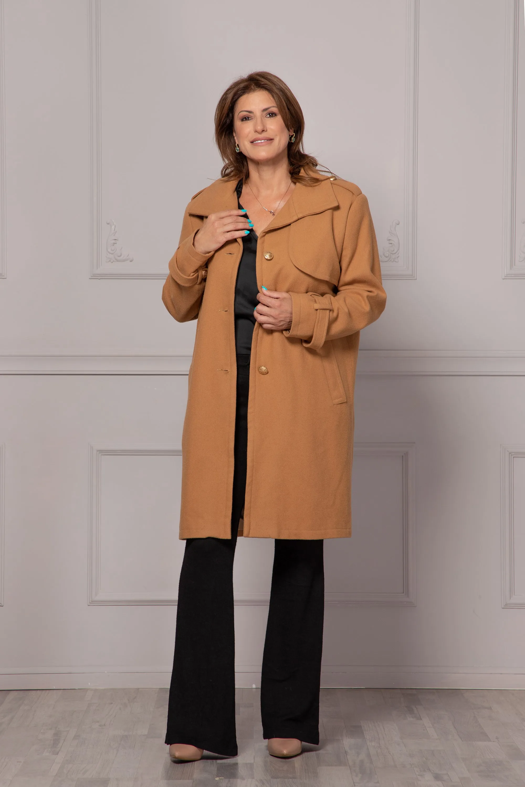 CAMEL TRENCH COAT