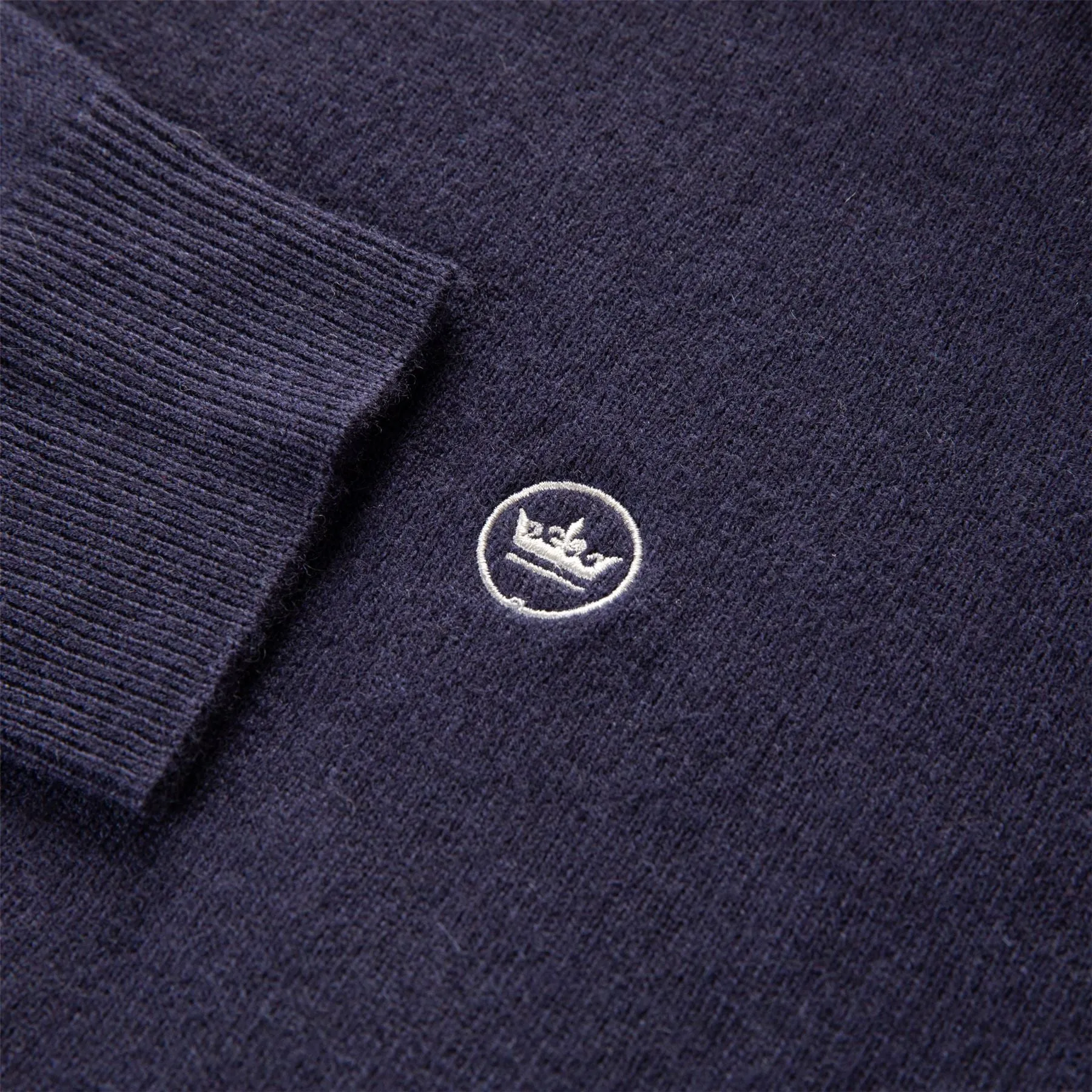 Conway Wool Cashmere Popover Hoodie Navy - AW24