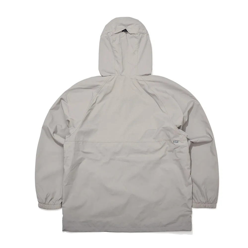 COZY HOODED ANORAK JACKET GRAY