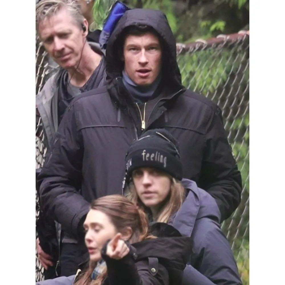 Eternity Callum Turner Black Hooded Jacket