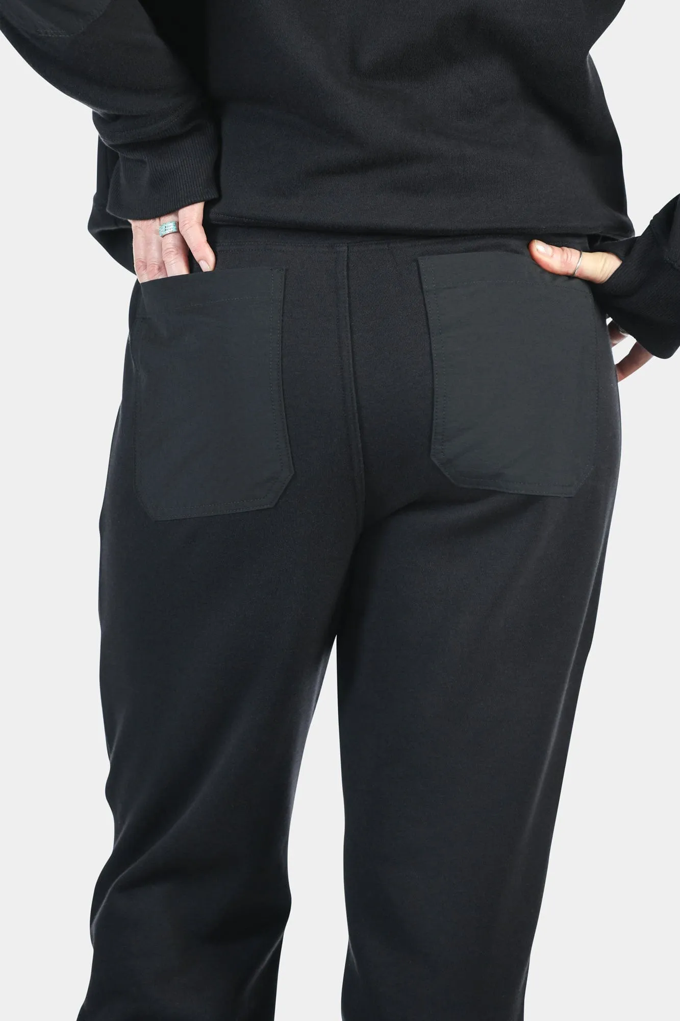 Flagger Fleece Jogger Work Pant in Black