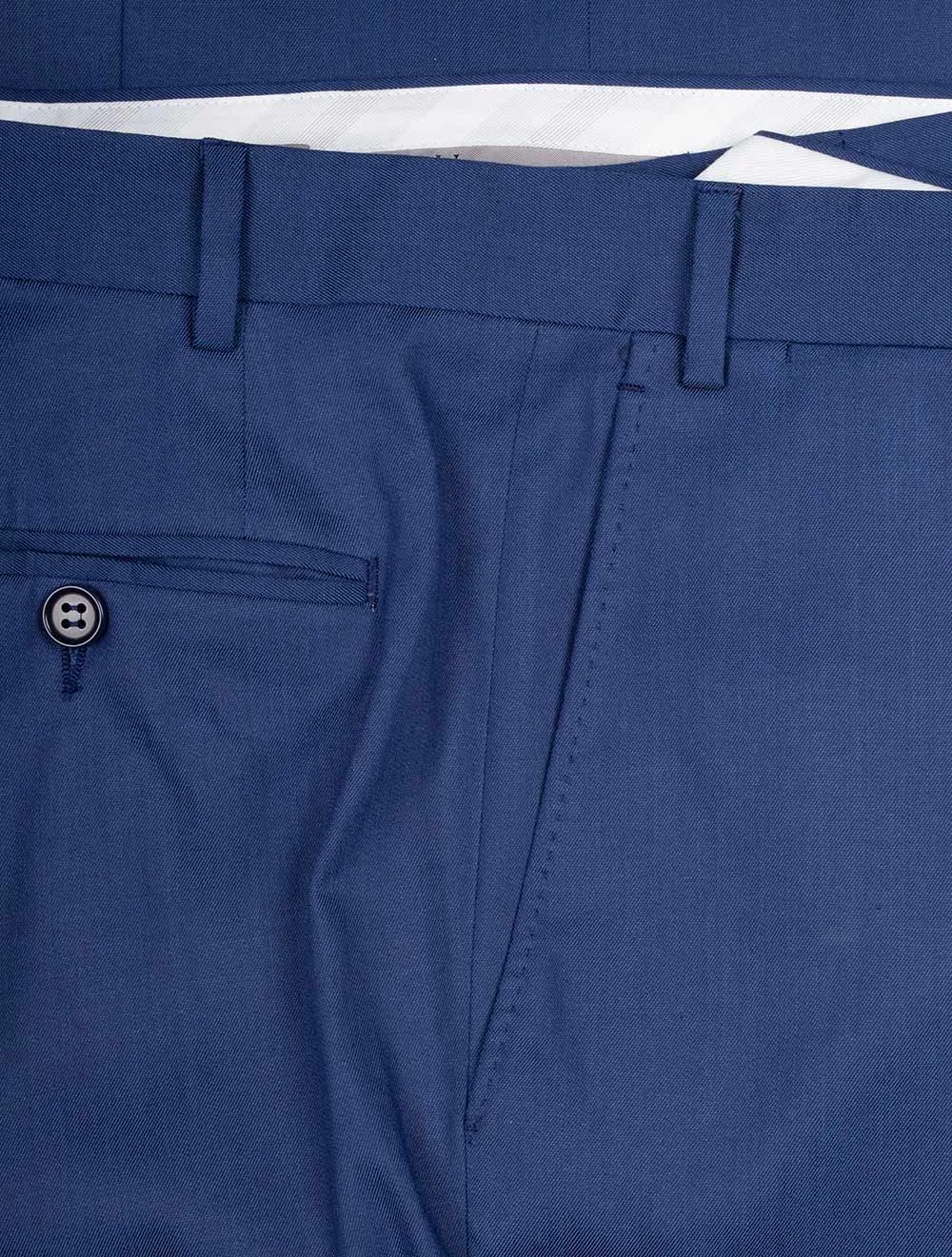 Formal Cotton Trouser Blue