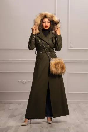 FOX FUR HOOD COAT