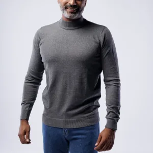 HIGH NECK COTTON PULLOVER