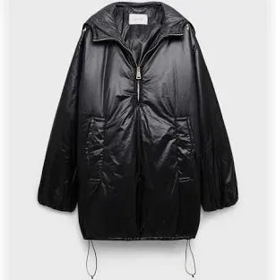 Hooded  Nylon Anorak Style Jacket Cozy Coolness