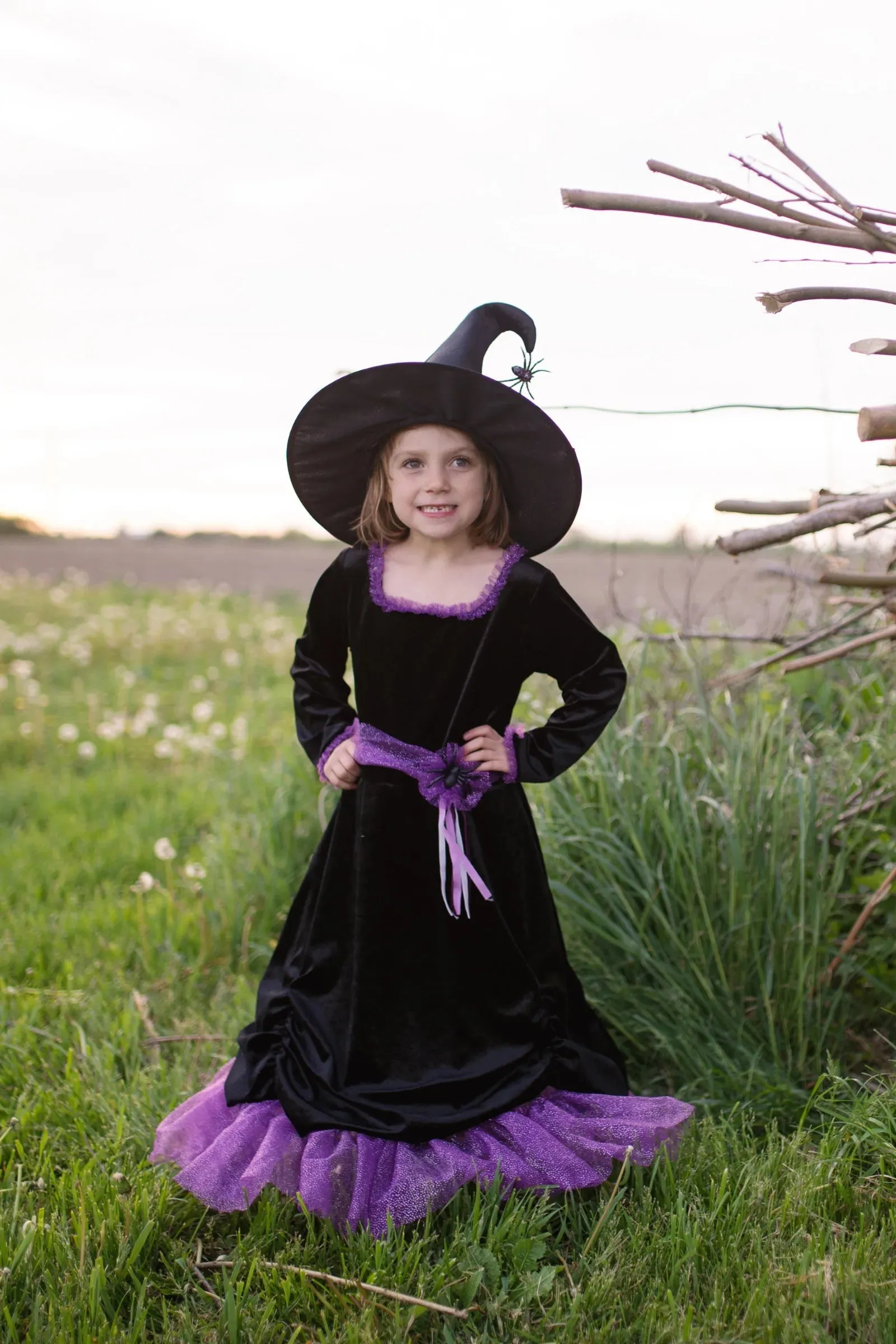 Kids Costume Vera The Velvet Witch Dress & Hat