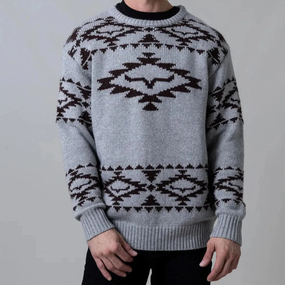 Kimes Ranch Men's Mescalero Crew Sweater in Grey Heather