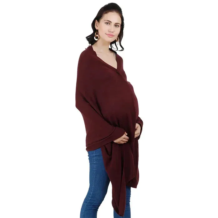 Knitted Nursing Poncho Frida (Moon)