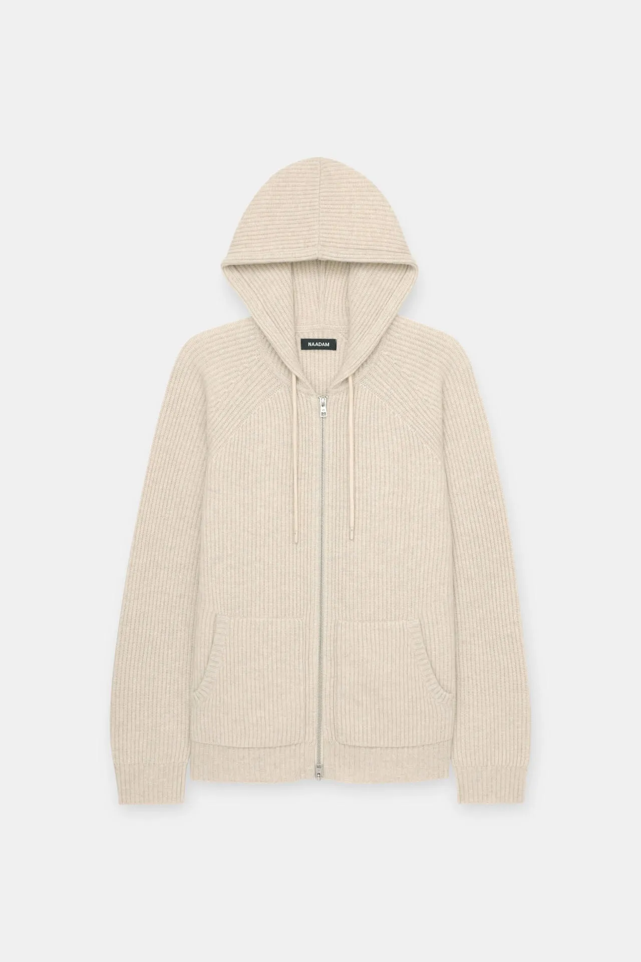 Luxe Cashmere Fisherman Zip Hoodie