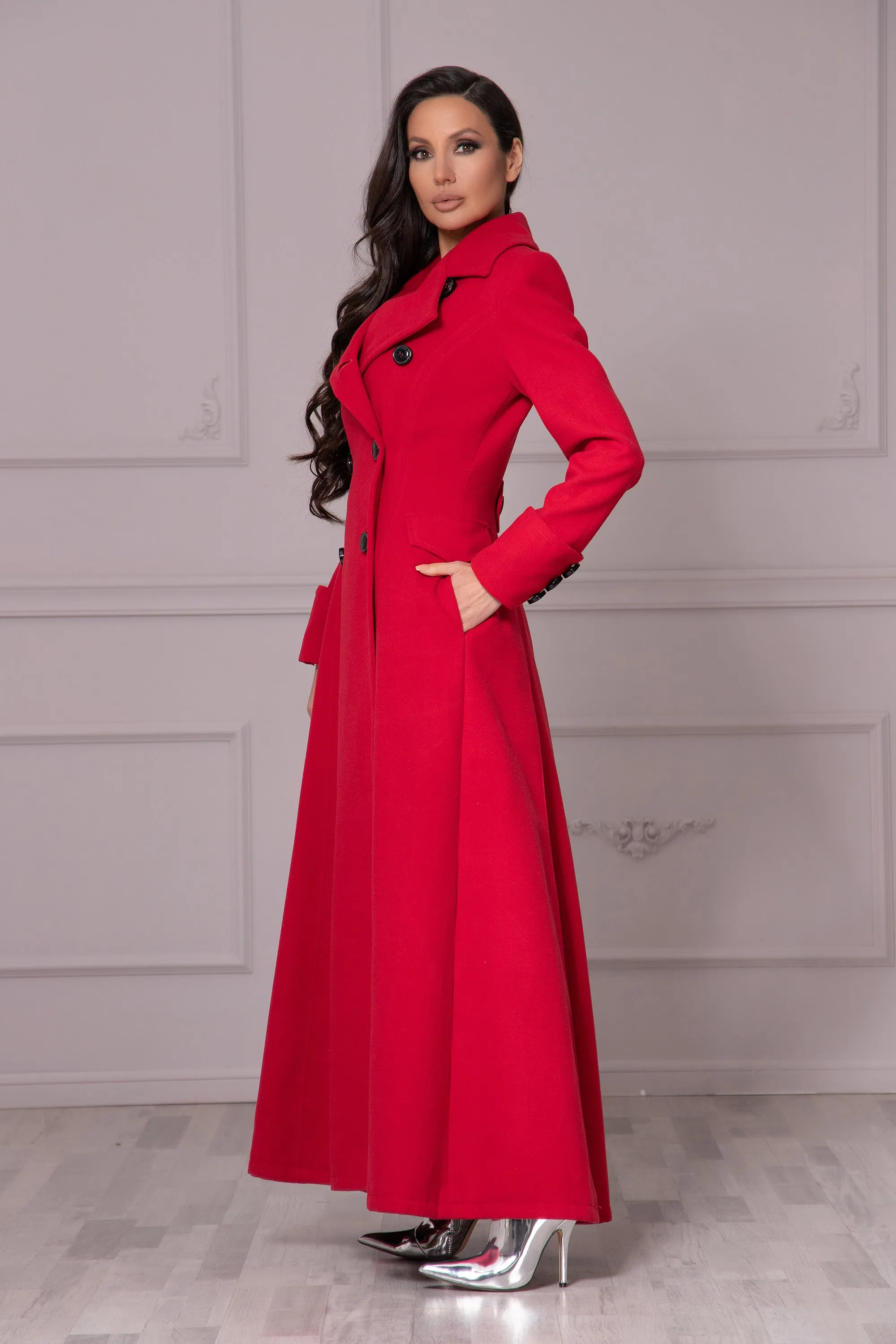 MAXI CUFFED COAT