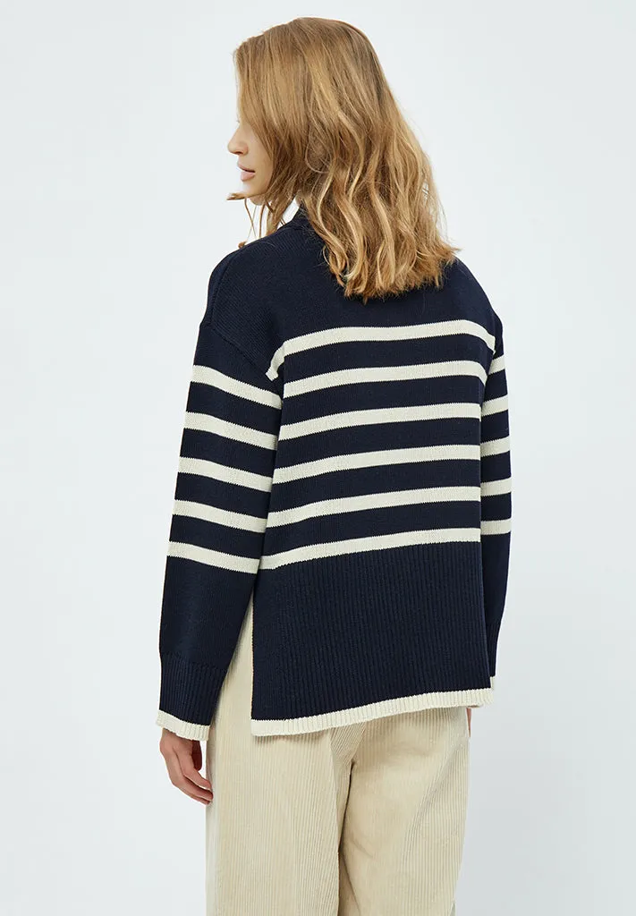 MSLeonie Turtleneck - NAVY STRIPE