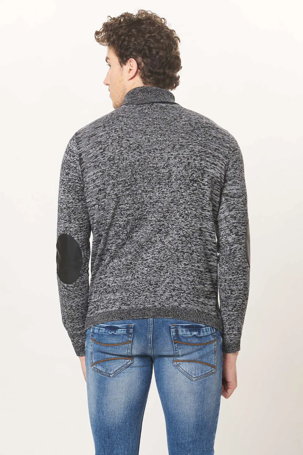 Muscle Fit Turtle Neck Sweater