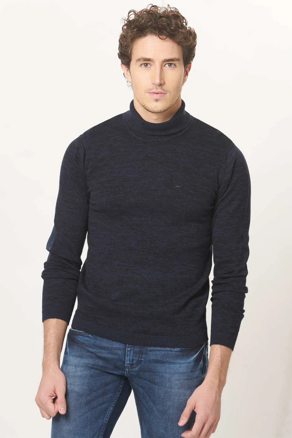 Muscle Fit Turtle Neck Sweater