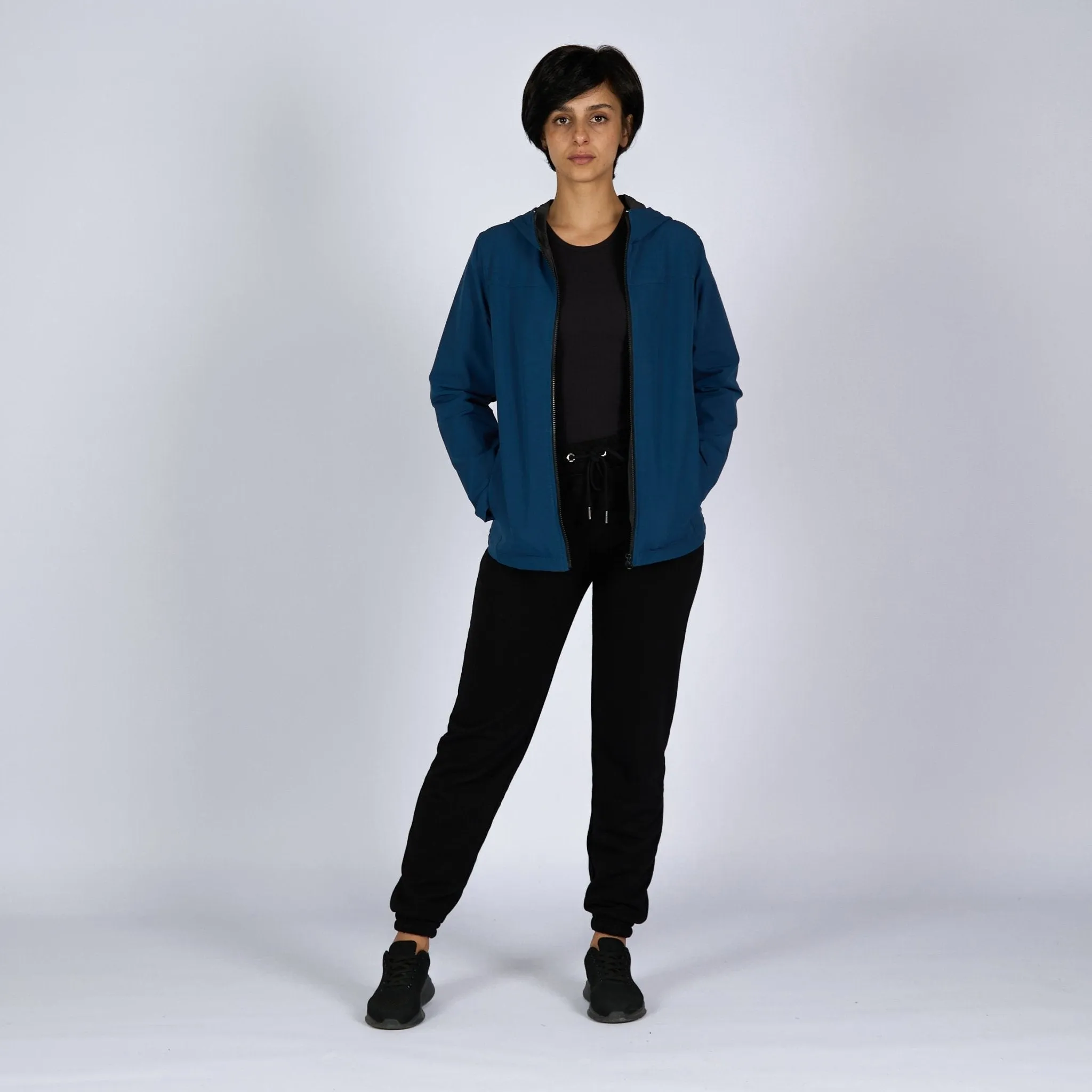 Navy Blue | Women Hooded Winterproof Jacket