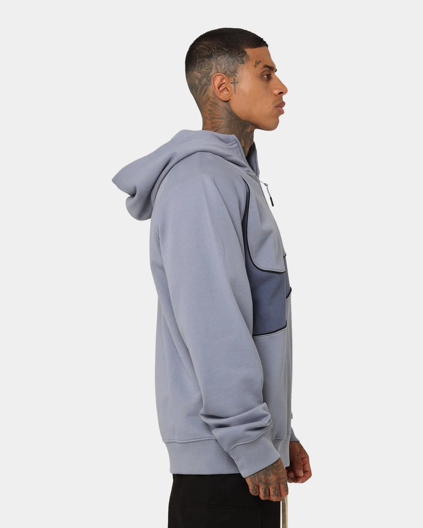 Nike Swoosh Fleece Half Zip Hoodie Ashen Slate