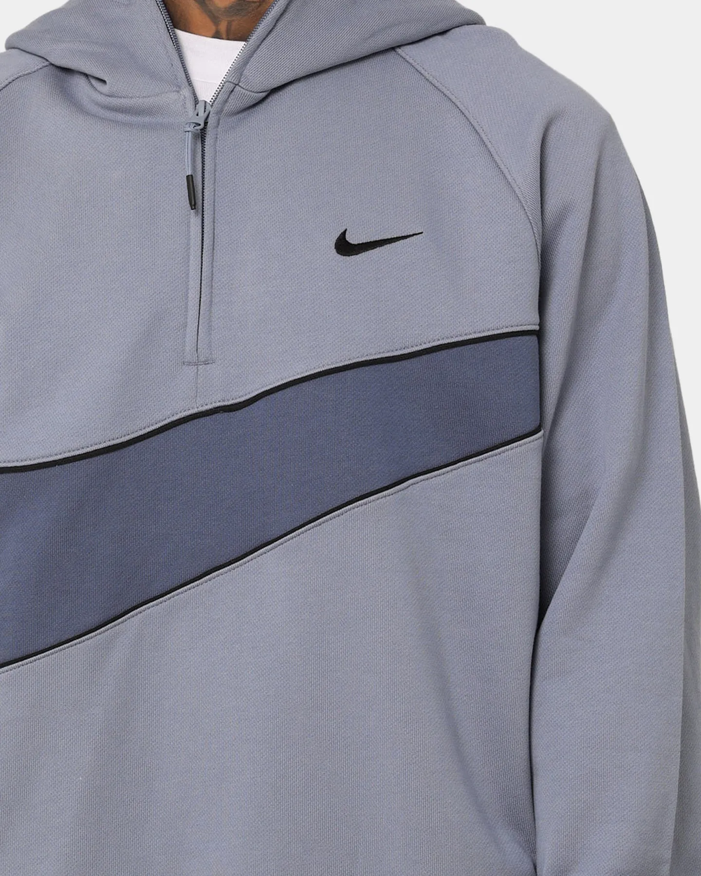 Nike Swoosh Fleece Half Zip Hoodie Ashen Slate