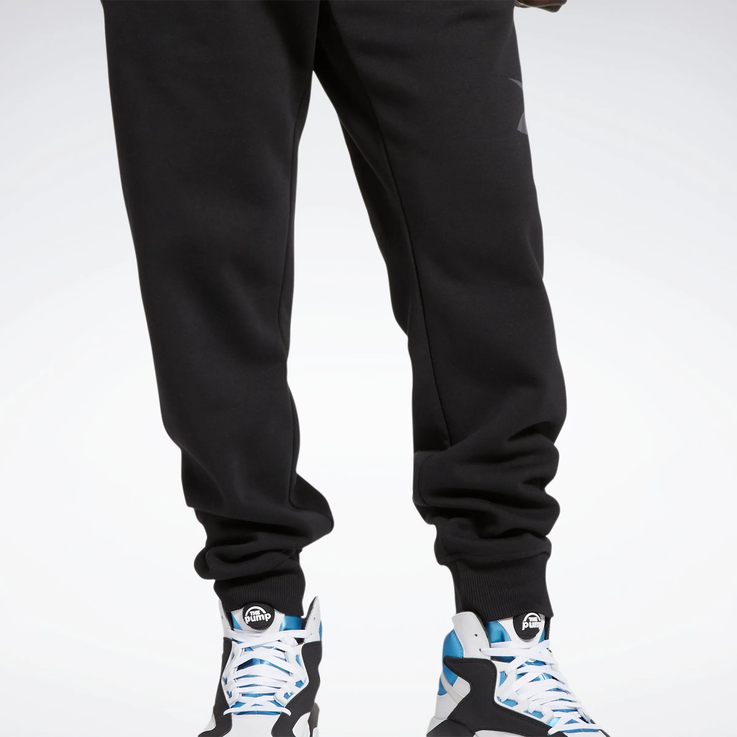 Reebok Apparel Men Basketball Vector Fleece Joggers Black