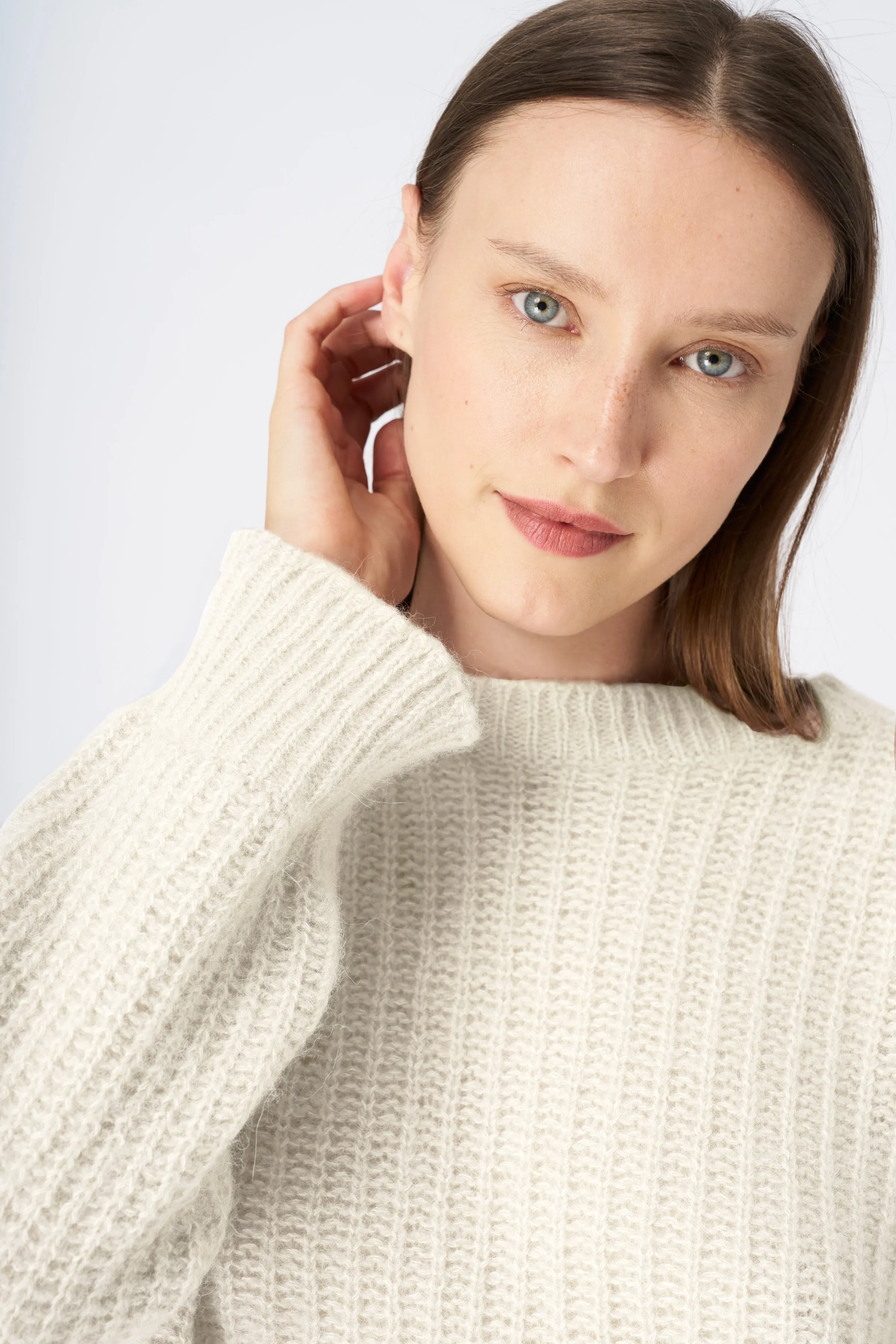 Ribbed Cashmere Blend Sweater