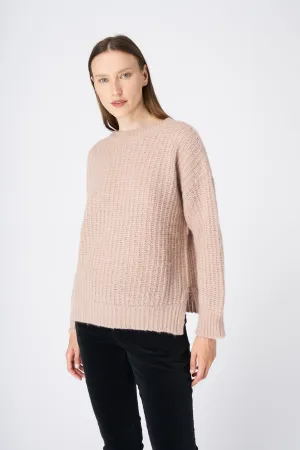 Ribbed Cashmere Blend Sweater