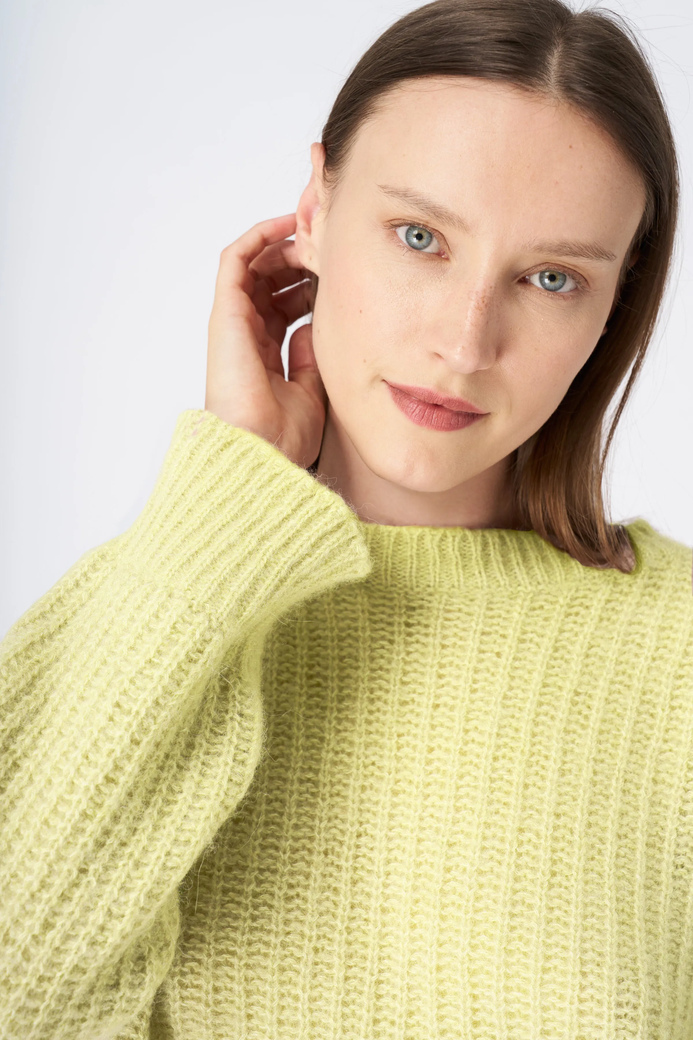 Ribbed Cashmere Blend Sweater