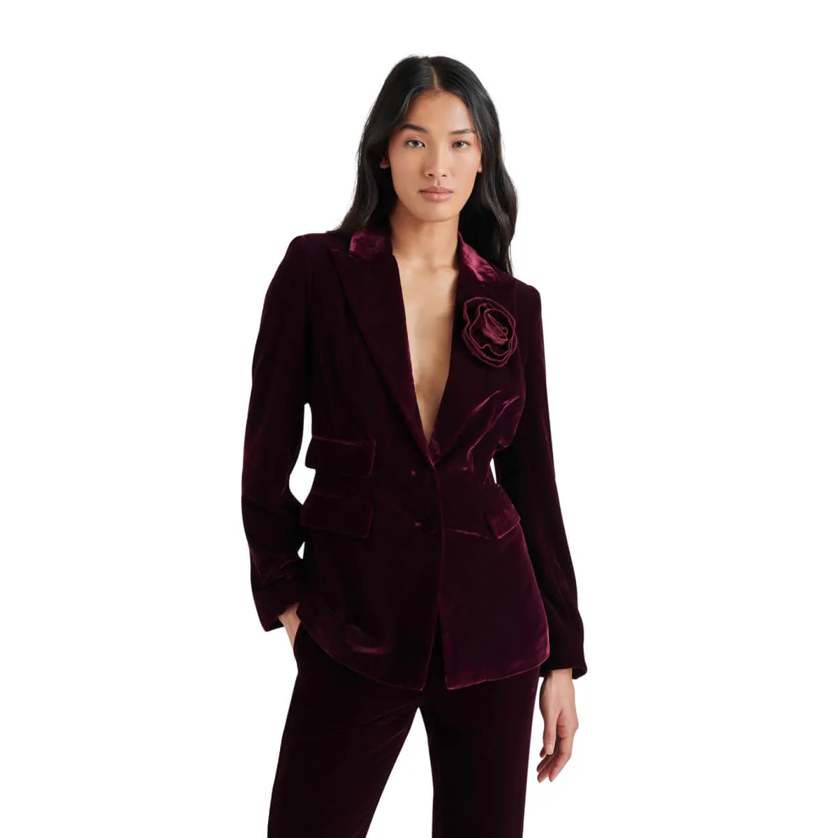 Steve Madden Merene Velvet Blazer