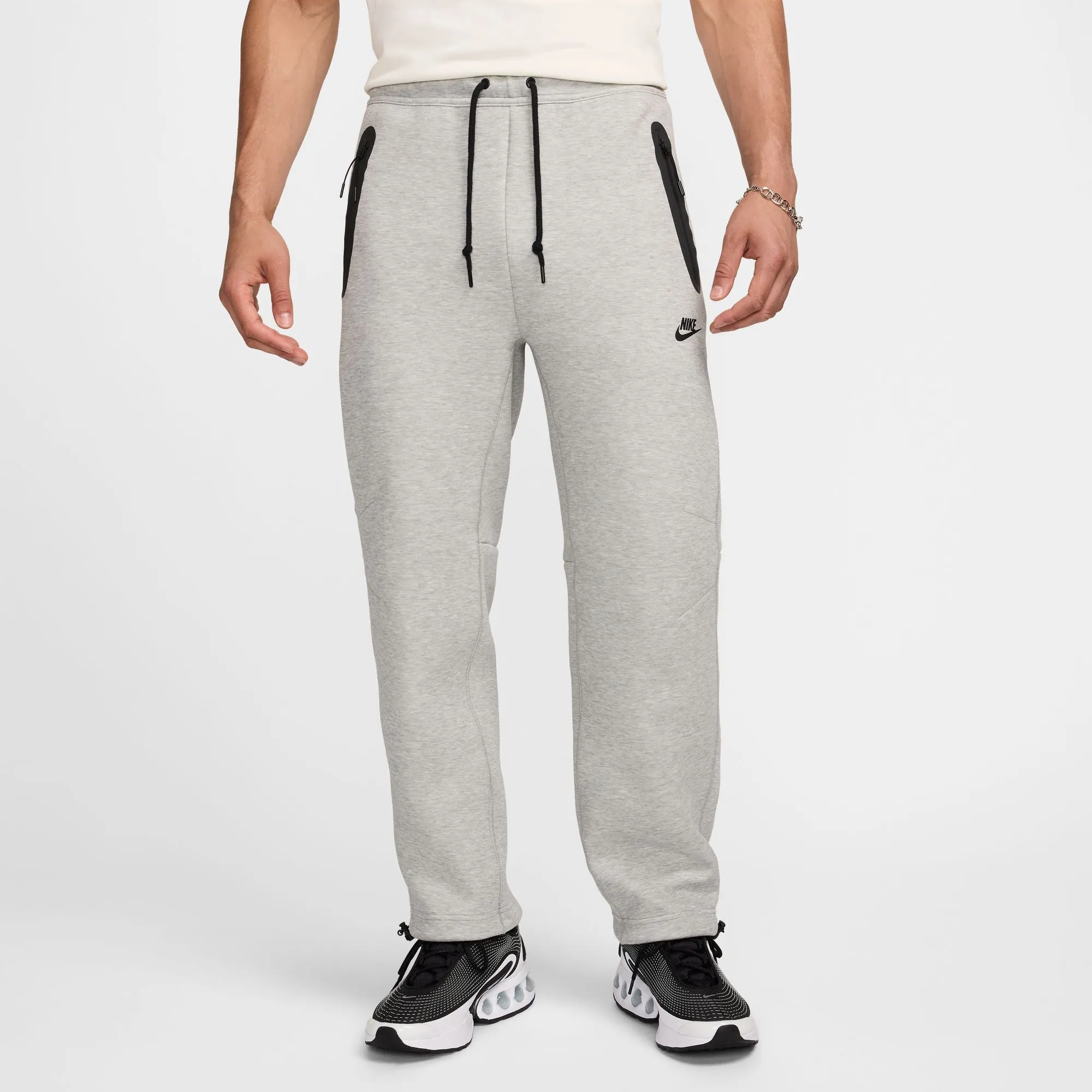 TECH FLEECE OPEN HEM PANTS "GREY HEATHER"