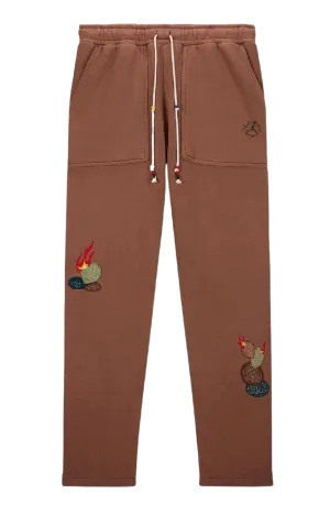 Travis Scott x Jordan Fleece Pants Archaeo Brown