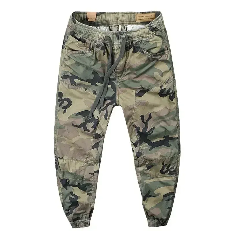 Wiaofellas  -  Men's Cargo Pants Winter Fleece-lined Camo Male Trousers Camouflage Spandex With Stylish Hot Cheap Regular Fit Slacks Fashion