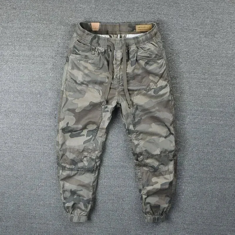 Wiaofellas  -  Men's Cargo Pants Winter Fleece-lined Camo Male Trousers Camouflage Spandex With Stylish Hot Cheap Regular Fit Slacks Fashion