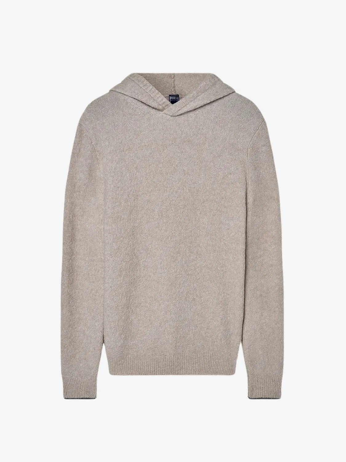 Wool and Cashmere Bicolor Hoodie