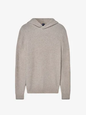 Wool and Cashmere Bicolor Hoodie