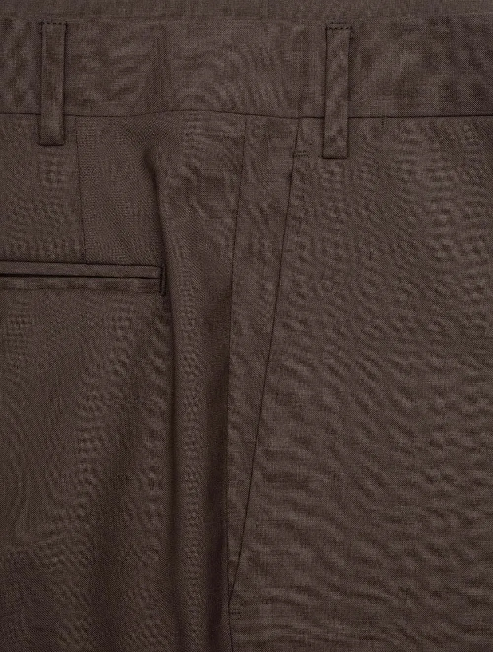 Wool Trousers Brown