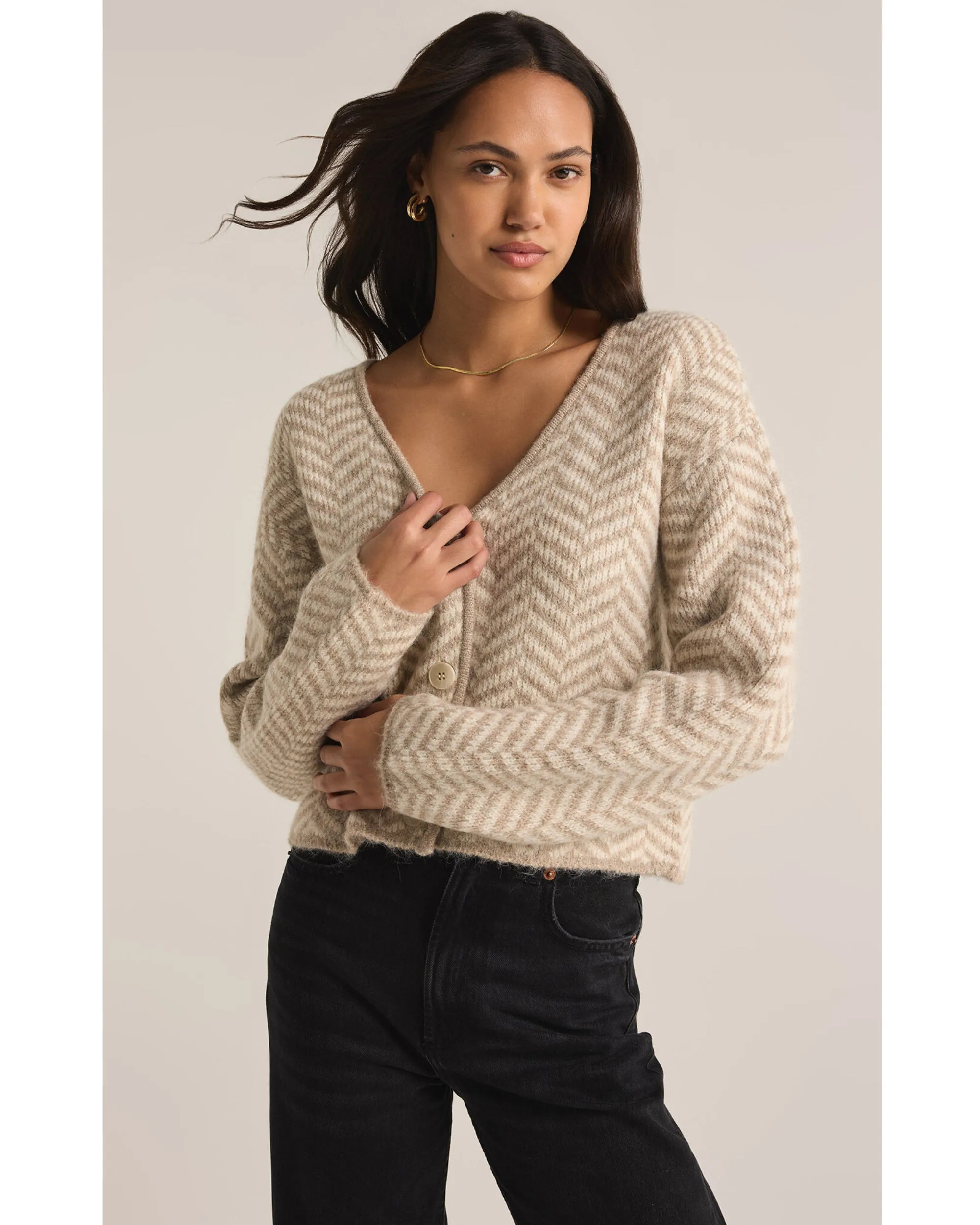 Z supply Naomi Herringbone Cardigan